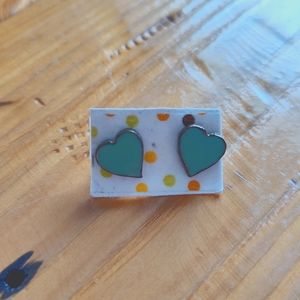 Turquoise Heart Earrings